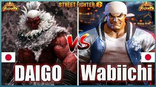 Street Fighter 6 Daigo (AKUMA)  Vs  Wabiichi - Hinao (RYU) Best Ranked MatchHigh Level Match