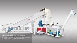 PLC control automatic Plastic Agglomeration Recycling Machinery