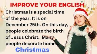 Christmas  | Improve your English | Everyday Speaking | Level 1 | Shadowing Method