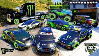 GTA V - Stealing MONSTER SuperCar's with Franklin (Real Life Cars #185)