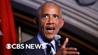 Obama hits campaign trail to stump for Harris