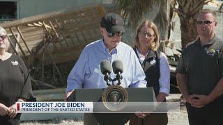 President Biden tours damage from Hurrican Milton