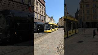 PILSEN | City tram  on Republic square - 4K #trams