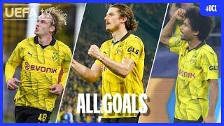 BRANDT, SABITZER, ADEYEMI | All DORTMUND 2023/24 GOALS to reach the #UCL Final 