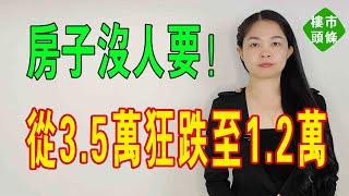 跌沒了！房價從3.5萬狂跌至1.2萬，「腰斬」還是無人問津！房子賣了，虧了170萬，人抑鬱了！剛需：慶幸當時沒入手！#房價 #暴跌 #賣房 #房貸 #投資 #失業