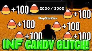 SLAP BATTLES INFINITE CANDY GLITCH! *USE QUICK* HALLOWEEN EVENT UPDATE