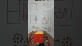 2 by 2 Rubik's cube solve to magic trick.#shrots #rubikscube #magic #tricks