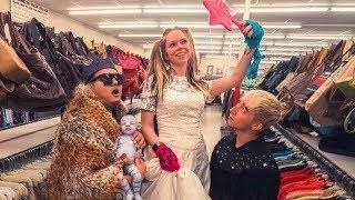 THRIFT SHOPPING for MY WEDDING DRESS?!