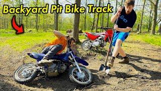 We Built A Sketchy Backyard Pit Bike Track...