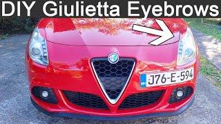 DIY Headlight Eyebrows, Light Covers, Mask Alfa Romeo Giulietta