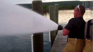 Bayfield Fire Dept. Test At Pikes Bay Marina