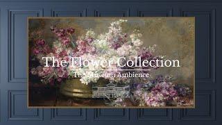 Vintage Moody Flower Painting • Vintage Art for TV • 3 hours of steady painting • Romantic Ambience