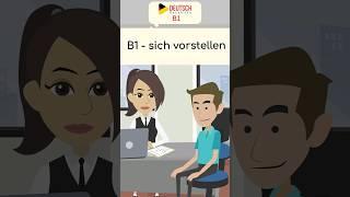 DTZ B1 Mündliche Prüfung teil | Sich vorstellen | #deutschlernen #learngerman #telc #niveau  #german