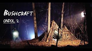 부시크래프트/온돌 오두막/덕아웃 대피소 / Bushcraft Dugout in Winter Forest