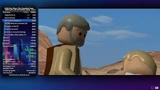 [FIRST SUB 10!] LEGO Star Wars: The Complete Saga 100% No IGT Bricks Speedrun in 9:54:51