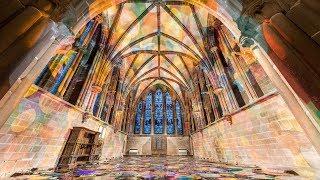 Liz West - Our Colour Reflection Art Installation Timelapse at Chester Cathedral