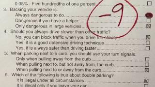 2021 California DMV Written Permit test Actual Exam-Original exam #2