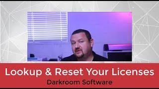 How to lookup and reset your license.