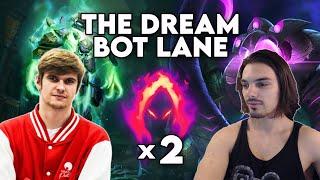 FNC RHOBALAS AND AZZAPP DREAM BOT LANE, DOUBLE DARK HARVEST XERATH + VEL'KOZ | League of Legends