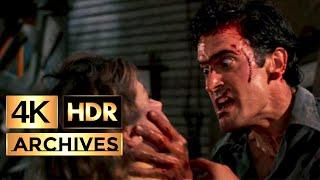 Evil Dead 2 [ 4K - HDR ] - Ash builds his Chainsaw and Boomstick "Groovy" (1987)