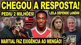 CHEGOU A RESPOSTA! MARTIAL FAZ EXIGÊNCIA PARA FECHAR COM O FLAMENGO! MENGÃO PERDE MAIS UM JOGADOR E+