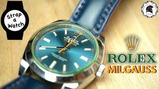 ROLEX MILGAUSS' - Shell Cordovan & Alligator Leather Watch Straps - Motorcycles - Denali D2 Lights!