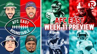 AFC East Roundtable | NFL Week 11 Preview & Dolphins Rams RECAP 