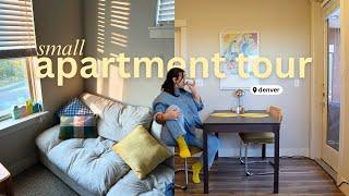 NEW APARTMENT TOUR 2024 (730 sq ft one bedroom apartment in denver, colorado)