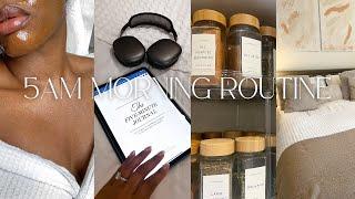 5AM MORNING ROUTINE 2023 *PRODUCTIVE & REALISTIC* | CLEANING, ORGANISATION, COOKING, SKINCARE & MORE