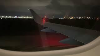 Night Landing in Dallas-Fort Worth (DFW) - American Eagle Embraer E175LR (N232NN)