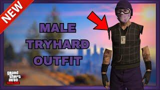 GTA 5 ONLINE - NEW MALE TRYHARD PURPLE JOGGERS INVISIBLE ARMS GLITCH OUTFIT TUTORIAL