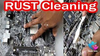 How to clean rusted motherboard easy way