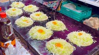 japanese street food - okonomiyaki