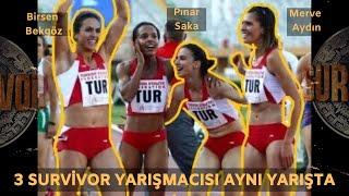 3 SURVİVOR AYNI YARIŞTA ! BİRSEN BEKGÖZ, MERVE AYDIN, PINAR SAKA I 4x400 KADINLAR BAYRAK YARIŞI 2011