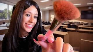 Mean Girl does your makeup on your first day of college  ASMR