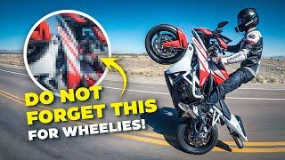 How to Wheelie a Sport Bike!