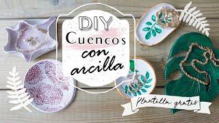 DIY 5 EASY BOWLS with AIR DRYING CLAY | different methods | shanti irene