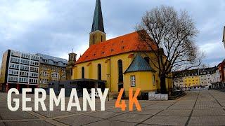 Strolling around a German city surrounded by forest - Hagen, Germany 4K WALK