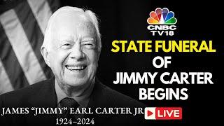 USA LIVE: Former US President Jimmy Carter's State Funeral Begins in Atlanta, Georgia | Plains |N18G