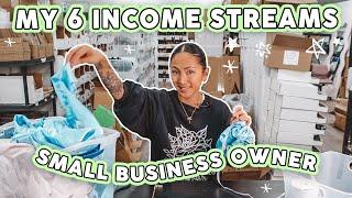 My 6 Income Stream As A Small Business Owner 🪡‍ Income Sources & Advice For Beginners!