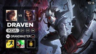 Draven vs Samira ADC - KR Grandmaster - Patch 13.15 Season 13