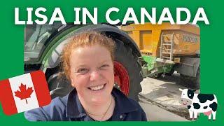 Lisa in Canada: ‘Oefenen met trekker rijden’