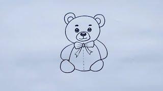 How to draw a teddy bear