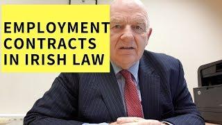 The Contract of Employment-Employment Contracts in Irish Employment Law