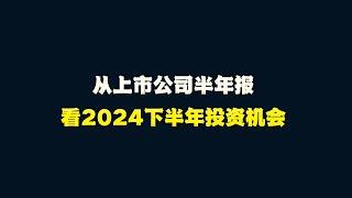 从上市公司半年报看2024下半年投资机会