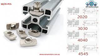 All Types of Aluminium Extrusion T-nuts