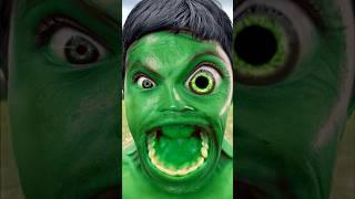 Hulk Scary transformation like Ronaldo with friend #shorts