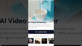 Free Ai video enhancer tool  | Enhance your videos into 4k quality free