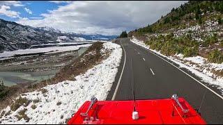 MAN Truck - Engineers Camp to Culverden in snow - 4K