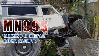 Rc Cars / MN99S MINI T-ROCK  making a metal rock slider. / 미니티락 메탈 락슬라이더 만들기.